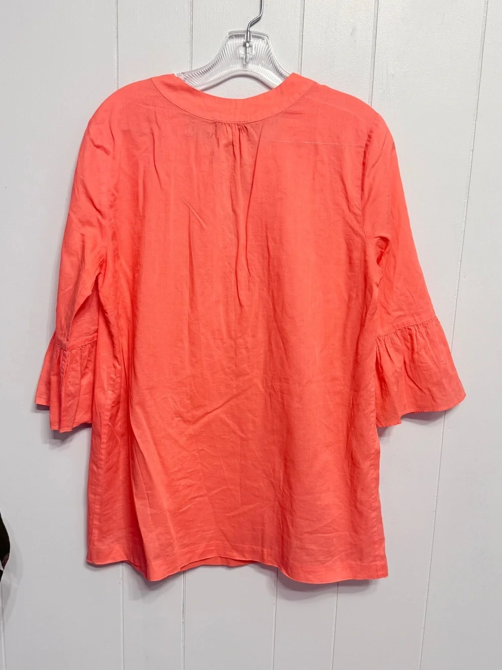J. Crew Coral Lightweight Tunic Top lightweight cotton